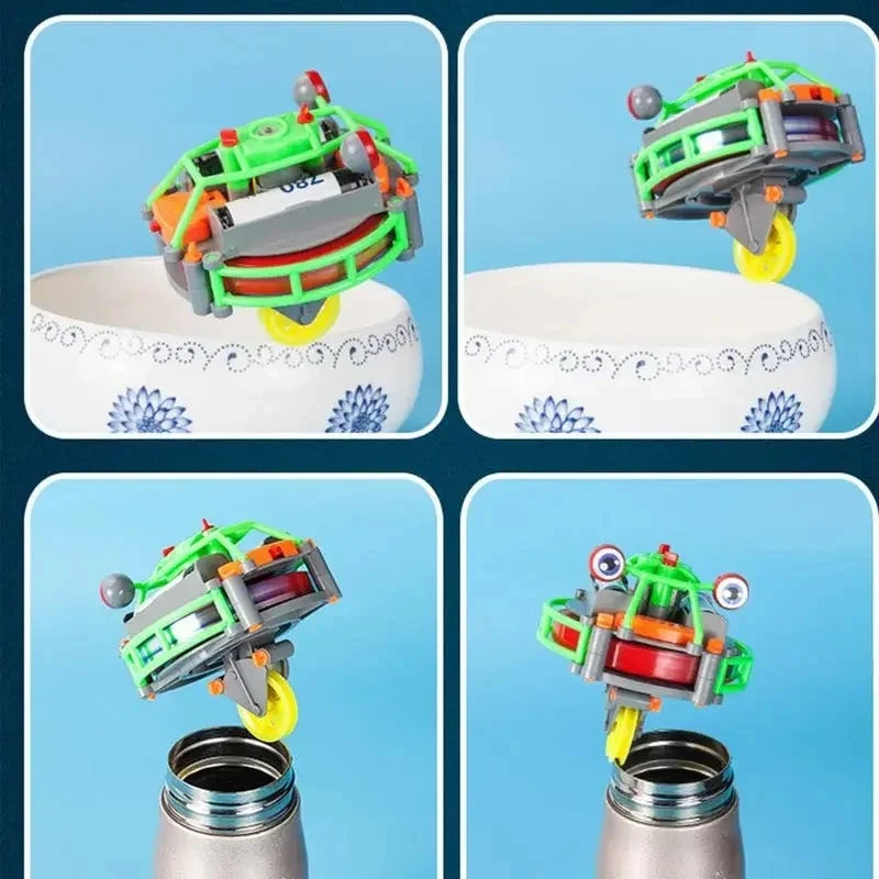 Magical Tumbler Unicycle Robot Electric Balance Gyroscope Toy Tightrope Walker Balance Car Assembling Interesting Kids Gift