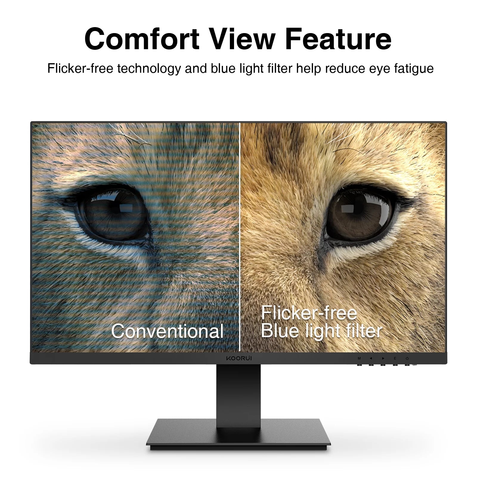 24" 1080P Computer Monitor, 75Hz, Frameless, HDMI, VGA, 75 X 75 Mm VESA, Tilt, Black, 24N1A