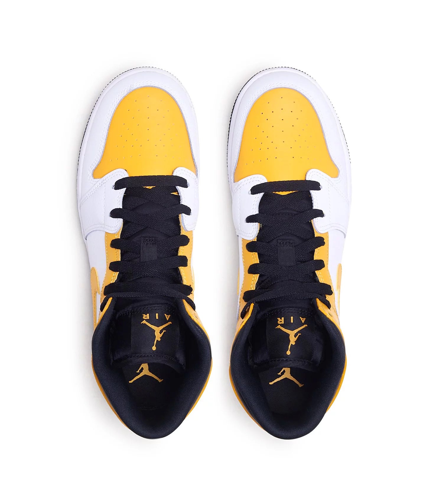 Big Kid'S  1 Mid "University Gold" White/University Gold-Blk (554725 170) - 6.5