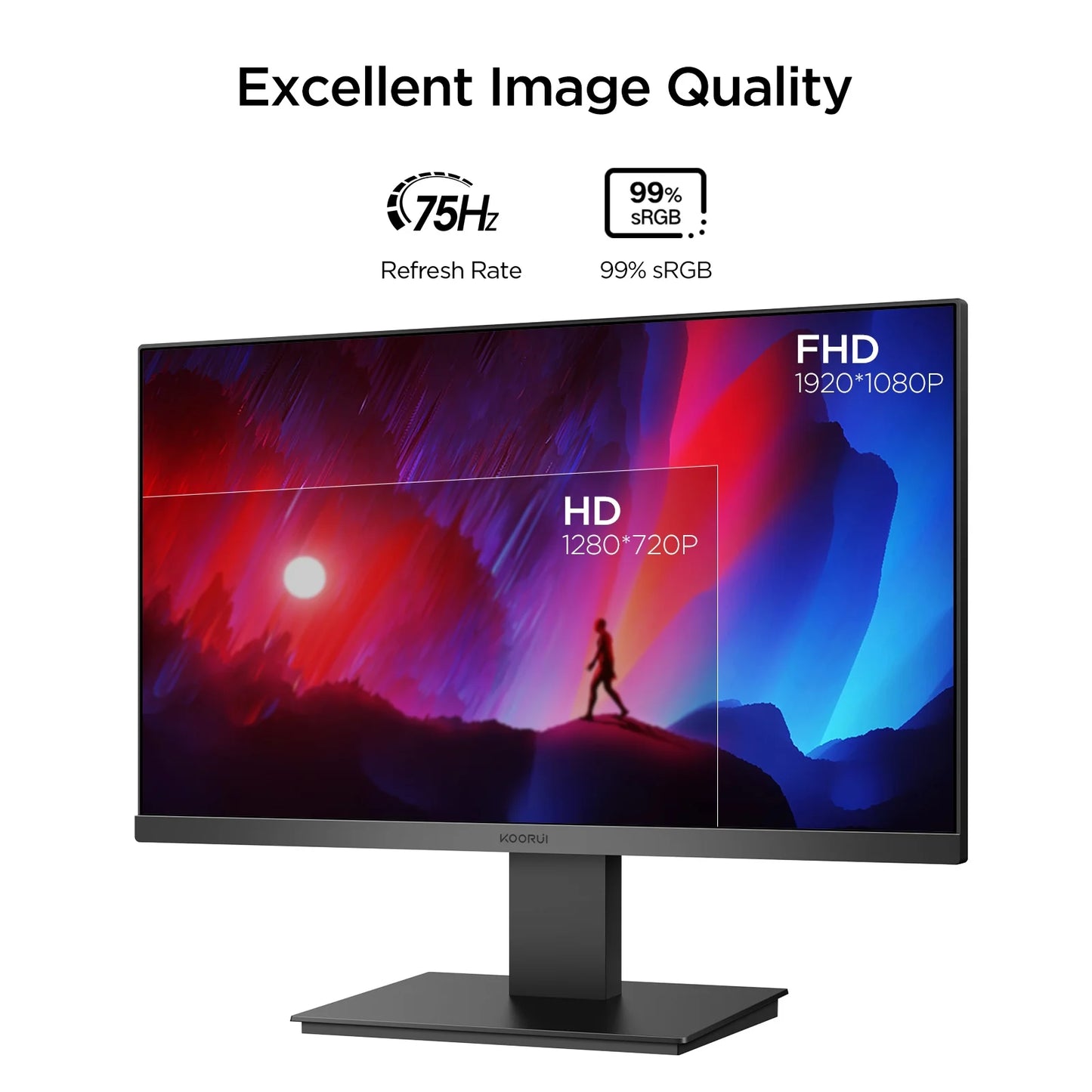 22"Gaming Monitor,100Hz,Freesync,Built-In Speakers,Fhd (1920X1080P)Computer Monitor,Hdmi Ports,S01