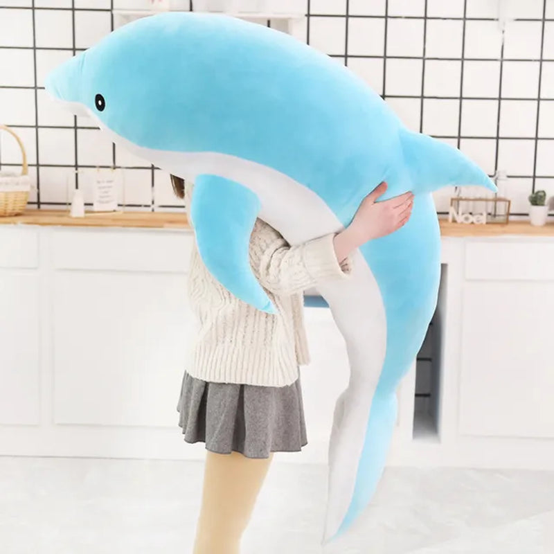 30CM Dolphin Doll Pillow Plush Toy Cute Marine Animal Rag Doll Children'S Doll