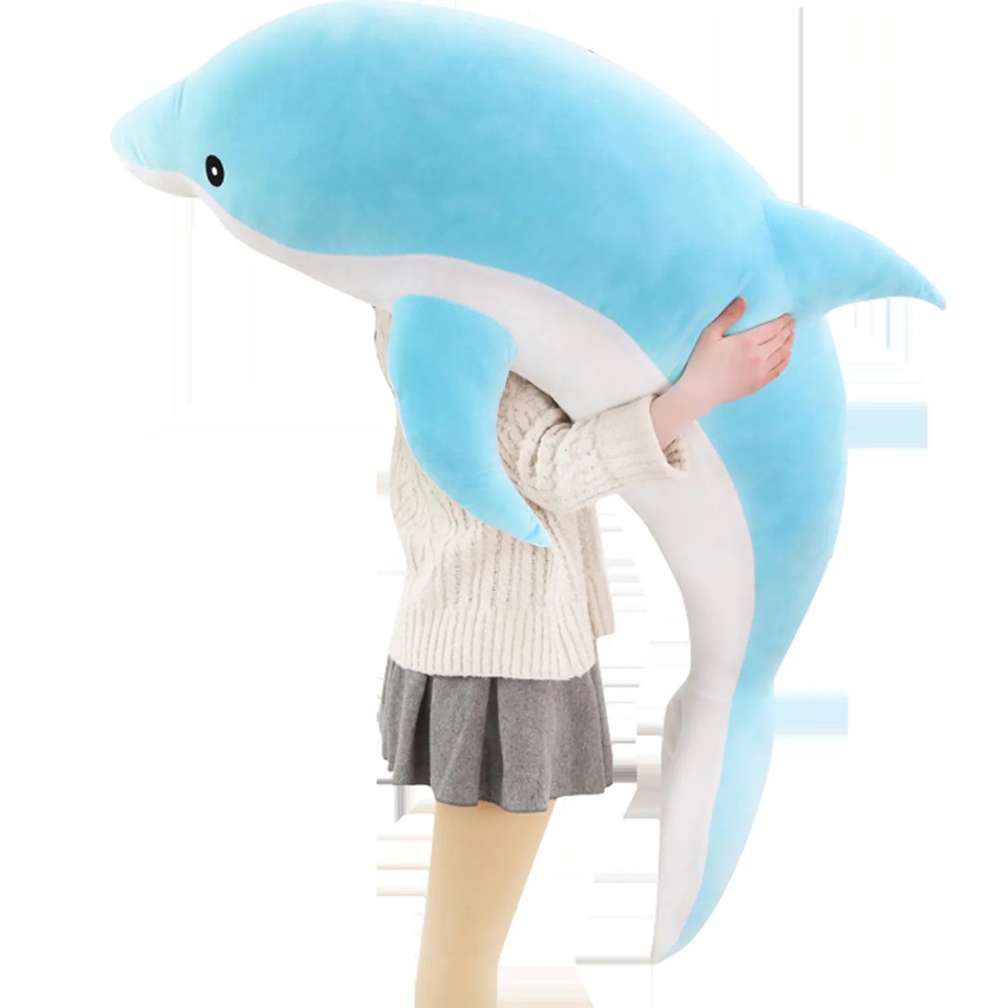 30CM Dolphin Doll Pillow Plush Toy Cute Marine Animal Rag Doll Children'S Doll